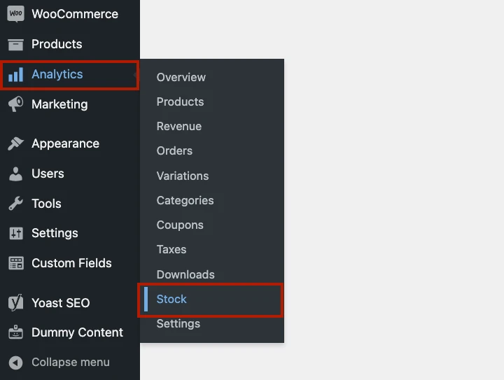 monitor inventory woo