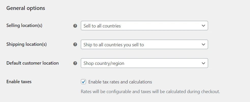 woo enable tax rates